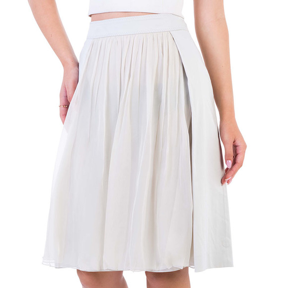 ALBERTA FERRETTI WHITE MIDI SKIRTWOMENS SIZE 31